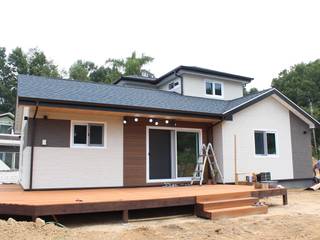 옥천 서대리 [美 家 休], 나무집협동조합 나무집협동조합 Casas de madera Cerámico