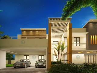 Construction company in thrissur, Prithvi Homes Prithvi Homes Asiatische Häuser