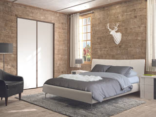 Ambiance Authentique, Kazed Kazed Camera da letto in stile rustico Truciolato