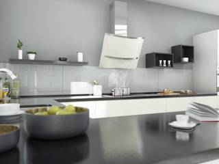 Minimalistyczna kuchnia z wyspą, GLOBALO MAX GLOBALO MAX Cocinas de estilo minimalista