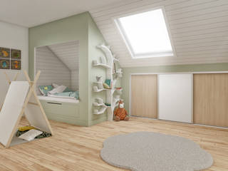Chambres d'enfants, Kazed Kazed Nursery/kid’s room Chipboard