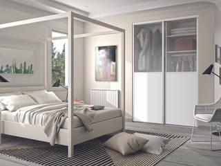 Ambiance Les Blancs, Kazed Kazed Minimalist bedroom Chipboard