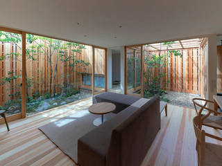 明石の家 house in akashi, arbol arbol Salas de estilo minimalista