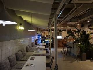 카페 인테리어 CAFE INTERIOR_부산인테리어, 감자디자인 감자디자인 Industrial style dining room