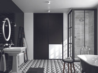 Ambiance Les Noirs, Kazed Kazed Modern bathroom Chipboard