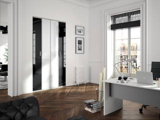 Ambiance Noir et Blanc, Kazed Kazed Studio moderno Truciolato