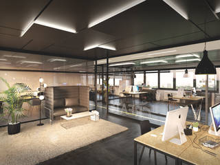 3D Visualisierung Co Working Space, supervisuell supervisuell 상업공간