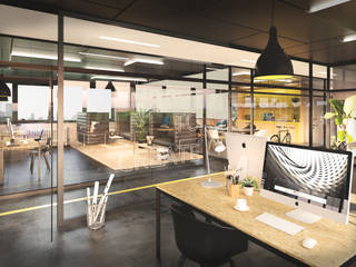 3D Visualisierung Co Working Space, supervisuell supervisuell 상업공간