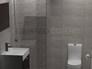 APARTAMENTO T0, Eduardo Coelho Arquitecto Eduardo Coelho Arquitecto ห้องน้ำ