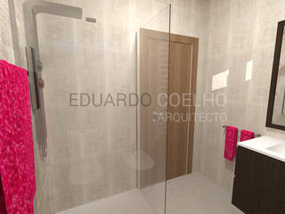 CASA DE BANHO , Eduardo Coelho Arquitecto Eduardo Coelho Arquitecto Minimalist Banyo Seramik