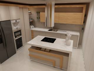 Angelourenzzo - Interior Designが手掛けたキッチン収納, モダン   