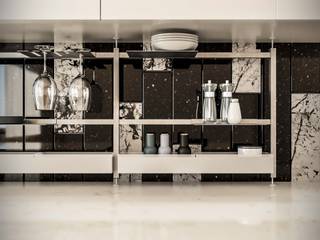 Grid, Damiano Latini srl Damiano Latini srl Modern kitchen Aluminium/Zinc