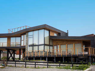 LOTE 3, CONDOMINIO PICHILEMU, KIMCHE ARQUITECTOS KIMCHE ARQUITECTOS บ้านไม้ ไม้ Wood effect