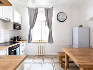 Квартира в скандинавском стиле, Tatiana Nikitina Photography Tatiana Nikitina Photography Кухня в скандинавском стиле
