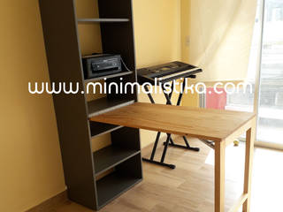 Mobiliario Minimalistika - Arquitectura Minimalista, Minimalistika.com Minimalistika.com Phòng học/văn phòng phong cách tối giản Than củi Wood effect