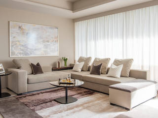 Neutral and Serene, Design Intervention Design Intervention Living room Beige