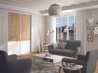 Ambiance Scandinave, Kazed Kazed Scandinavian style living room Chipboard