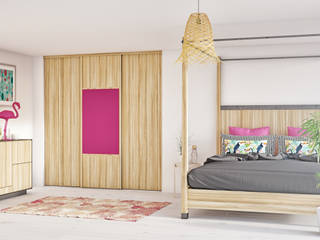 Ambiance Tropical, Kazed Kazed Tropical style bedroom Chipboard