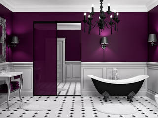 Ambiance Ultraviolet, Kazed Kazed Modern bathroom Chipboard