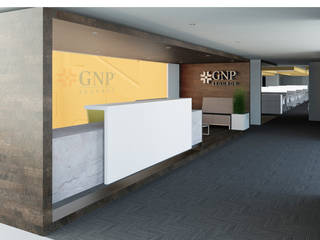Oficinas GNP, Arquitecto Rafael Viana Balbi - CDMX + Rio de Janeiro Arquitecto Rafael Viana Balbi - CDMX + Rio de Janeiro Commercial spaces