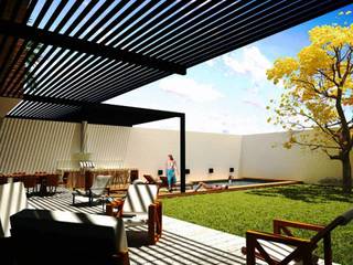 RESIDENCIA PS, CREA arquitectos CREA arquitectos Modern balcony, veranda & terrace