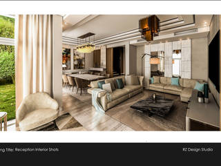 Private residence - Palm Hills Golf, Reham Ezzeldin Design Studio Reham Ezzeldin Design Studio غرفة المعيشة