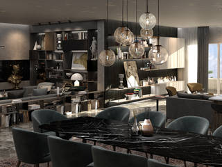 STUDIO PARADIGM Comedores de estilo moderno