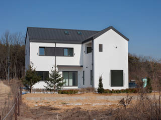 파주 단독주택, 반디건축디자인 반디건축디자인 Houten huis