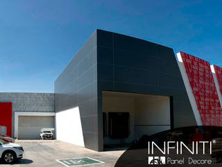 Celosías Metálicas para Fachadas, Infiniti Panel Decore Infiniti Panel Decore Office buildings Metal Red