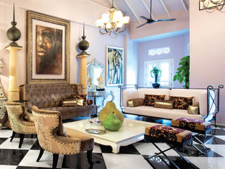 Bohemian Glam, Design Intervention Design Intervention Eclectic style living room Multicolored
