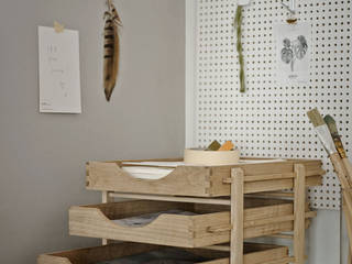 Home Office Lösungen, HolzDesignPur HolzDesignPur Scandinavian style study/office Wood Wood effect