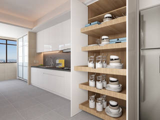 Compassvale Lane, Swish Design Works Swish Design Works Built-in kitchens