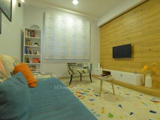 3BHK Apartment in Prestige Ferns Residency , InDesign Story InDesign Story 스칸디나비아 거실 합판