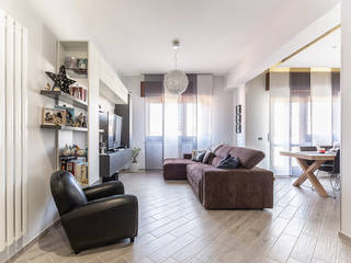 Ristrutturazione appartamento di 120 mq ad Avellino, Facile Ristrutturare Facile Ristrutturare Industrial style living room