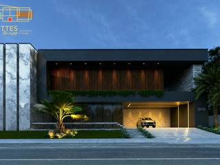 RESIDÊNCIA W.K, JORGE FUENTTES ARQUITETURA E INTERIORES JORGE FUENTTES ARQUITETURA E INTERIORES บ้านระเบียง