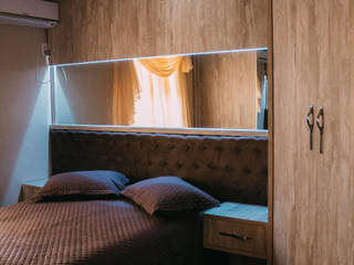 Dormitório , CAZA & AP CAZA & AP モダンスタイルの寝室