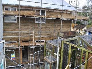 Newquay Zoo - Facilities & Staff Room, Building With Frames Building With Frames Single family home Wood
