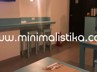 Diseño e Implementación de local Don Chicha en centro de Lima, Minimalistika.com Minimalistika.com 辦公空間與店舖 刨花板 Grey