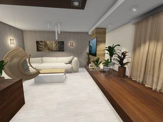 Salon Beton i Drewno, d.b.mroz@onet.pl d.b.mroz@onet.pl Modern living room