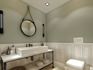 H.B. EVİ BANYO PROJESİ, WALL INTERIOR DESIGN WALL INTERIOR DESIGN Rustic style bathroom