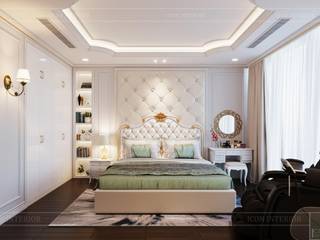 Phong cách Tân Cổ Điển - Ngôi nhà thiết kế sáng tạo, truyền cảm hứng cuộc sống, ICON INTERIOR ICON INTERIOR Classic style bedroom