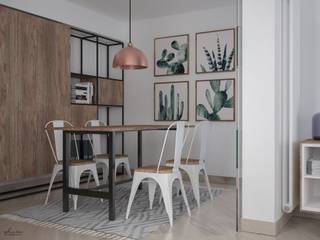 Ingresso & Zona Living (Capo d'Orlando - ME), Santoro Design Render Santoro Design Render モダンデザインの ダイニング