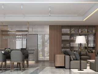 3D示意圖3, VH INTERIOR DESIGN VH INTERIOR DESIGN Modern living room
