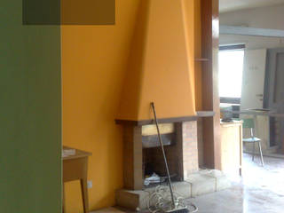 LAB4FOURHOUSE, officinaleonardo officinaleonardo Ruang Keluarga Modern