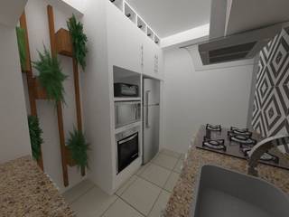 Cozinha pequena !!!, Houser Arquitetura e interiores Houser Arquitetura e interiores 모던스타일 주방