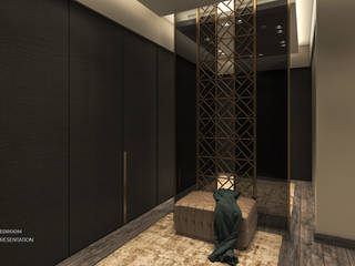 Mostafa Korany's Apartment , ICONIC DESIGN STUDIO ICONIC DESIGN STUDIO Vestidores y placares modernos