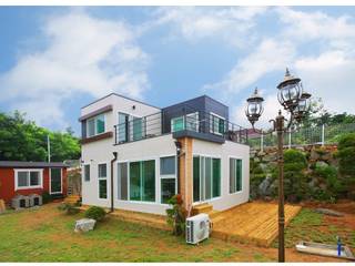 공기순환이 잘 되는 모듈러주택, 공간제작소(주) 공간제작소(주) Casas prefabricadas