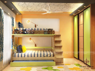 3 BHK Apartment of Mr Abhishek Gupta Kolkata, Cee Bee Design Studio Cee Bee Design Studio Dormitorios de estilo clásico