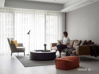 沙發訂製, VENUS訂製家具 VENUS訂製家具 现代客厅設計點子、靈感 & 圖片 皮革 Grey