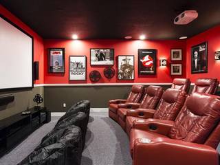 HOME THEATER OR MEDIA ROOMS PROJECTS , decorMyPlace decorMyPlace Electronics Plywood